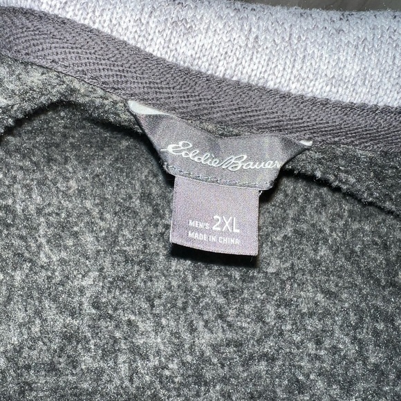 Worn once Eddie Bauer men’s zip up sweatshirt - Picture 3 of 5